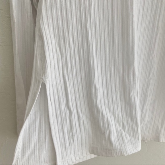 FREE PEOPLE Blissed Out Long Sleeve Top — Small — Arctic White — NEW - Picture 4 of 7